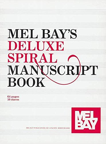 Deluxe Spiral Manuscript Book: 10 Staves Social Sciences