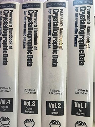 Pearsons Handbook of Crystallographic Data for Intermetallic Phases Business & Technology