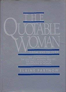 The Quotable Women: Eve to 1799 book