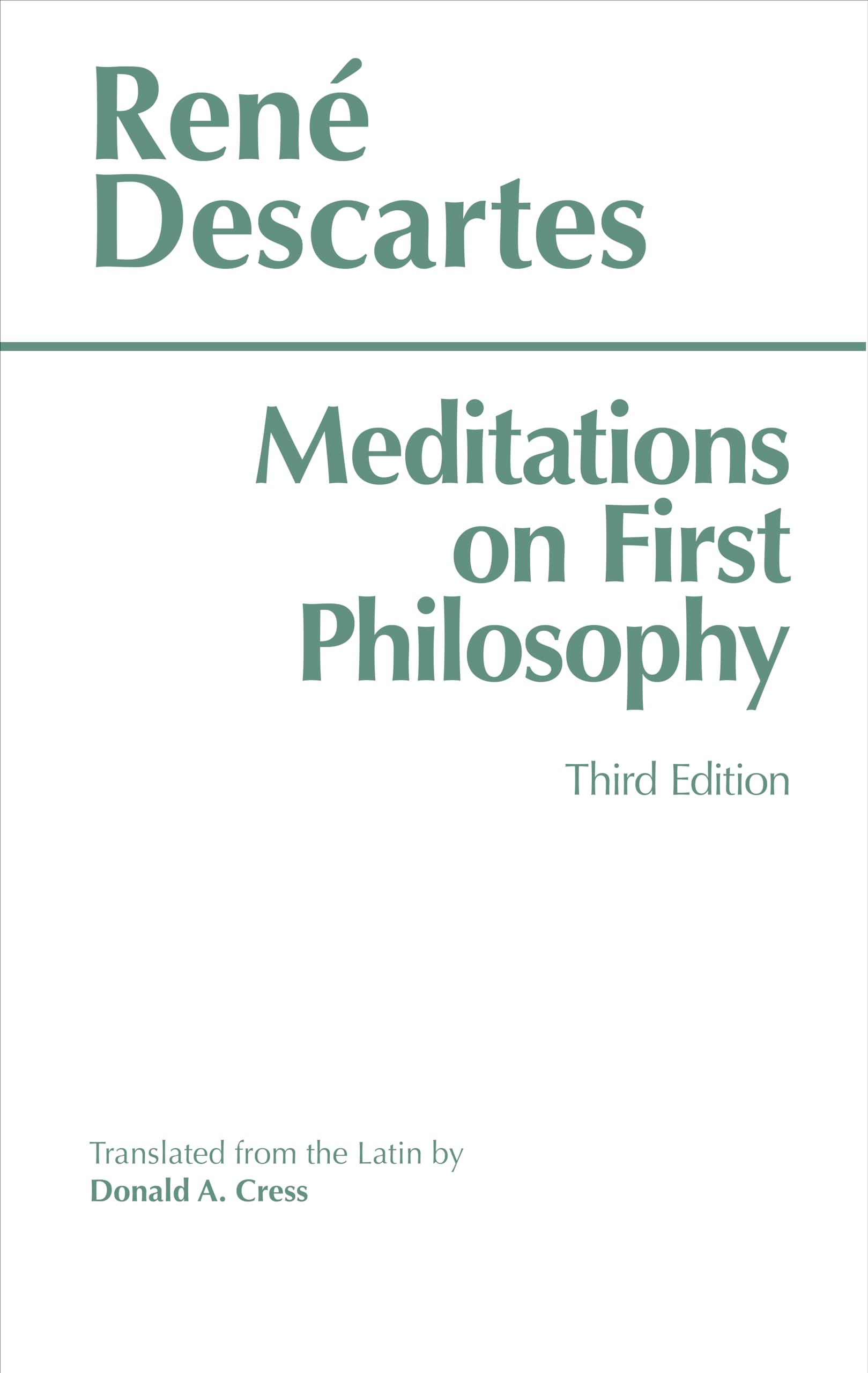 Meditations on First Philosophy Philosophy Books