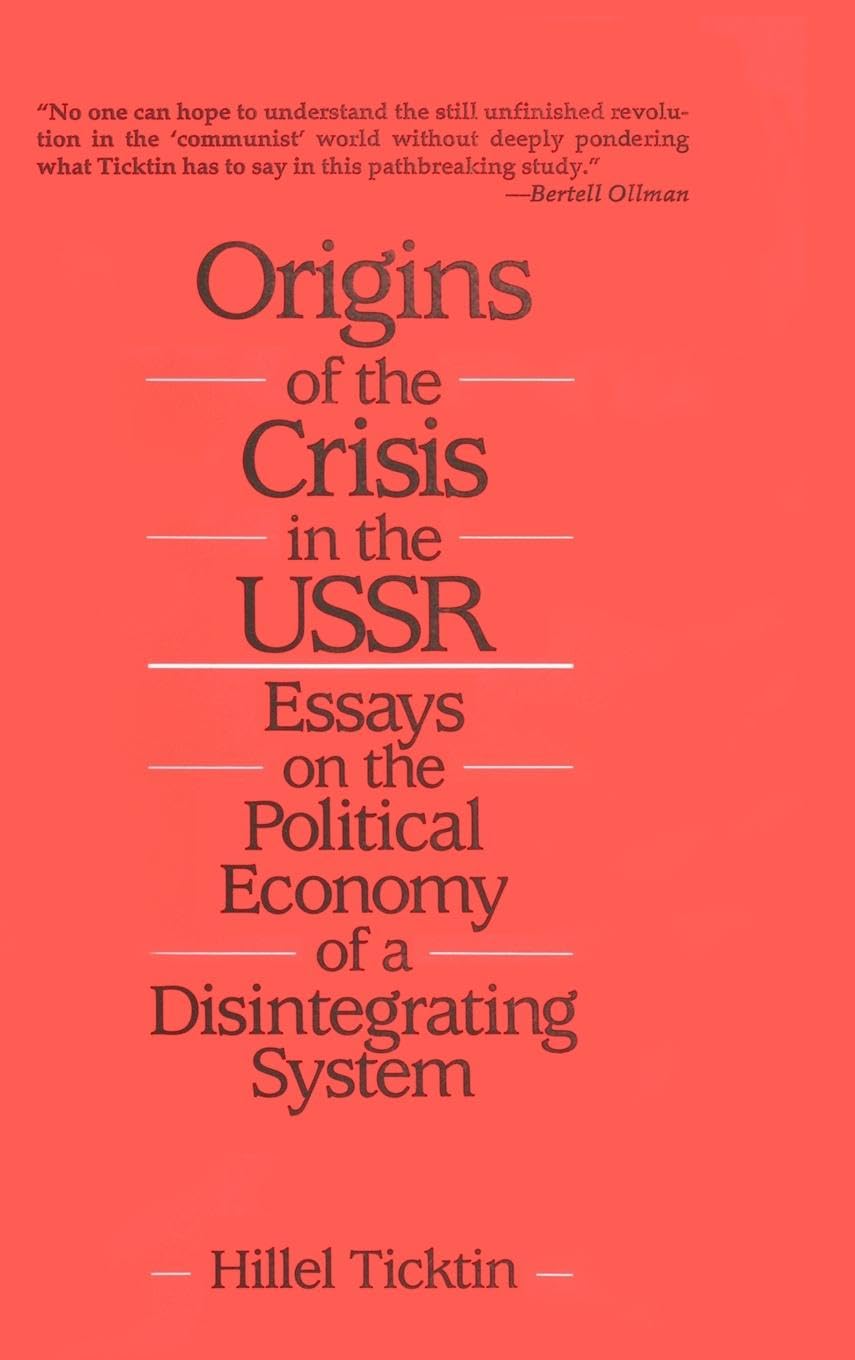 Origins of the Crisis in the U.S.S.R. Social Sciences