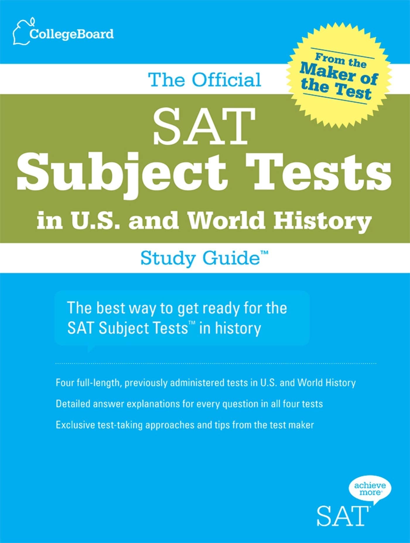 The Official SAT Subject Tests in U.S. History and World History Social Sciences