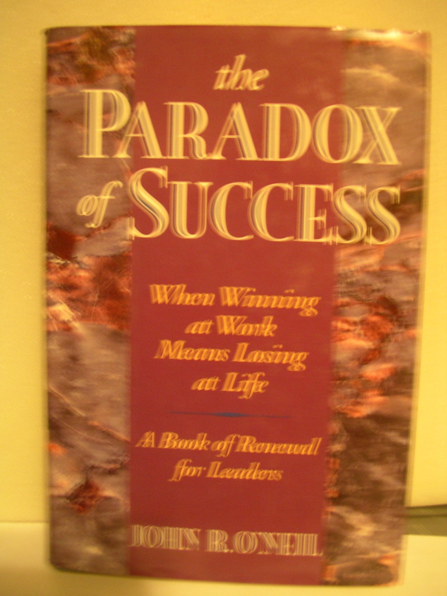 The Paradox of Success: When Winning at Work Means Losing at Life : A Book of Renewal for Leaders book