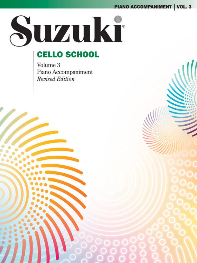 Suzuki Cello School Piano Accompaniment, Volume 3 (Revised) Sheet Music