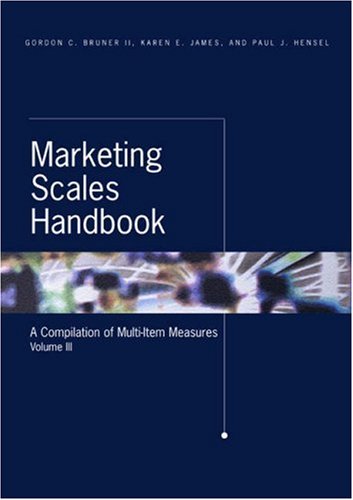 Marketing Scales Handbook (Marketing Scales Handbook: A Compilation of Multi-Item Measures) Business, Finance & Career