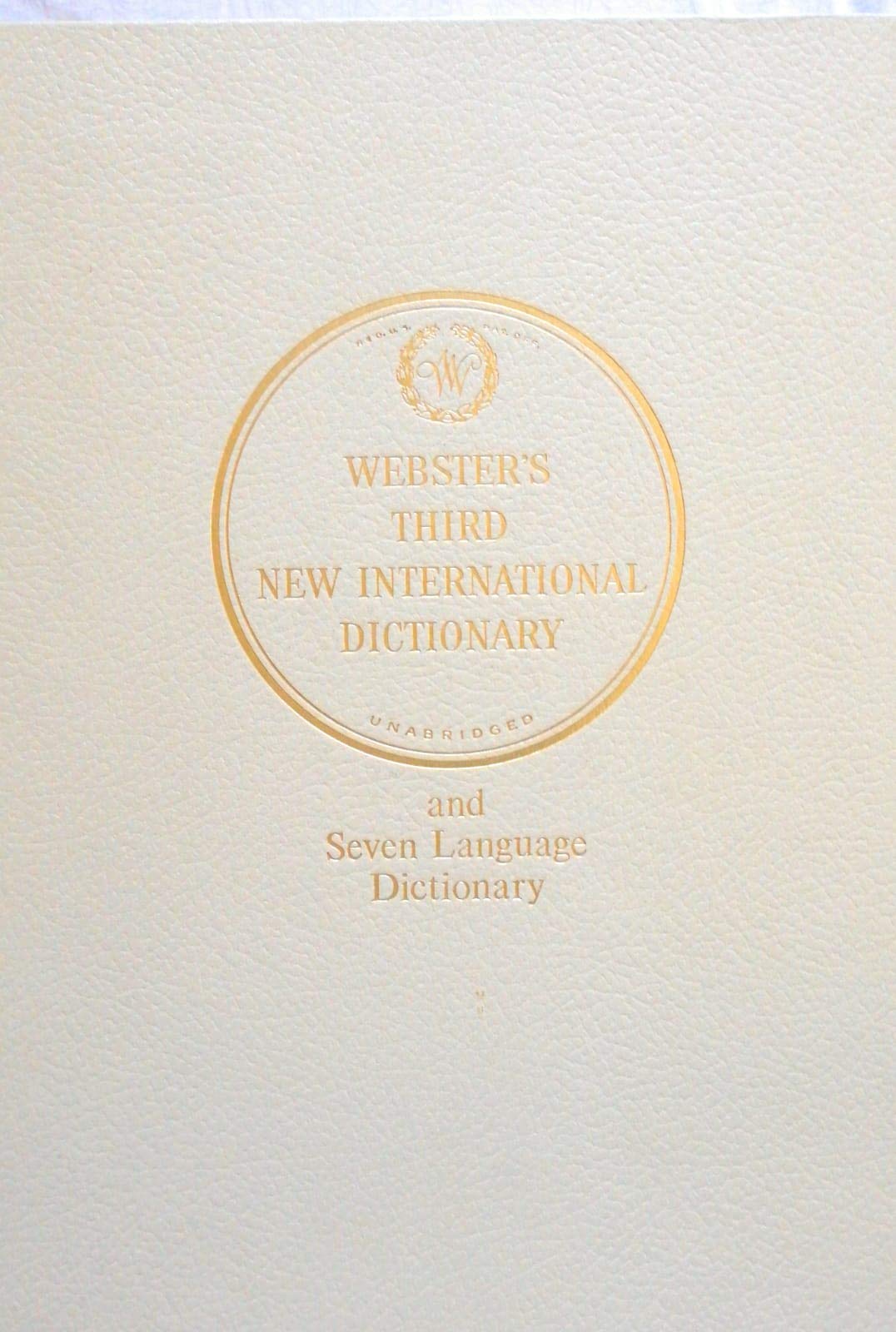 Webster's Third New International Dictionary of the English Language, Unabridged Books