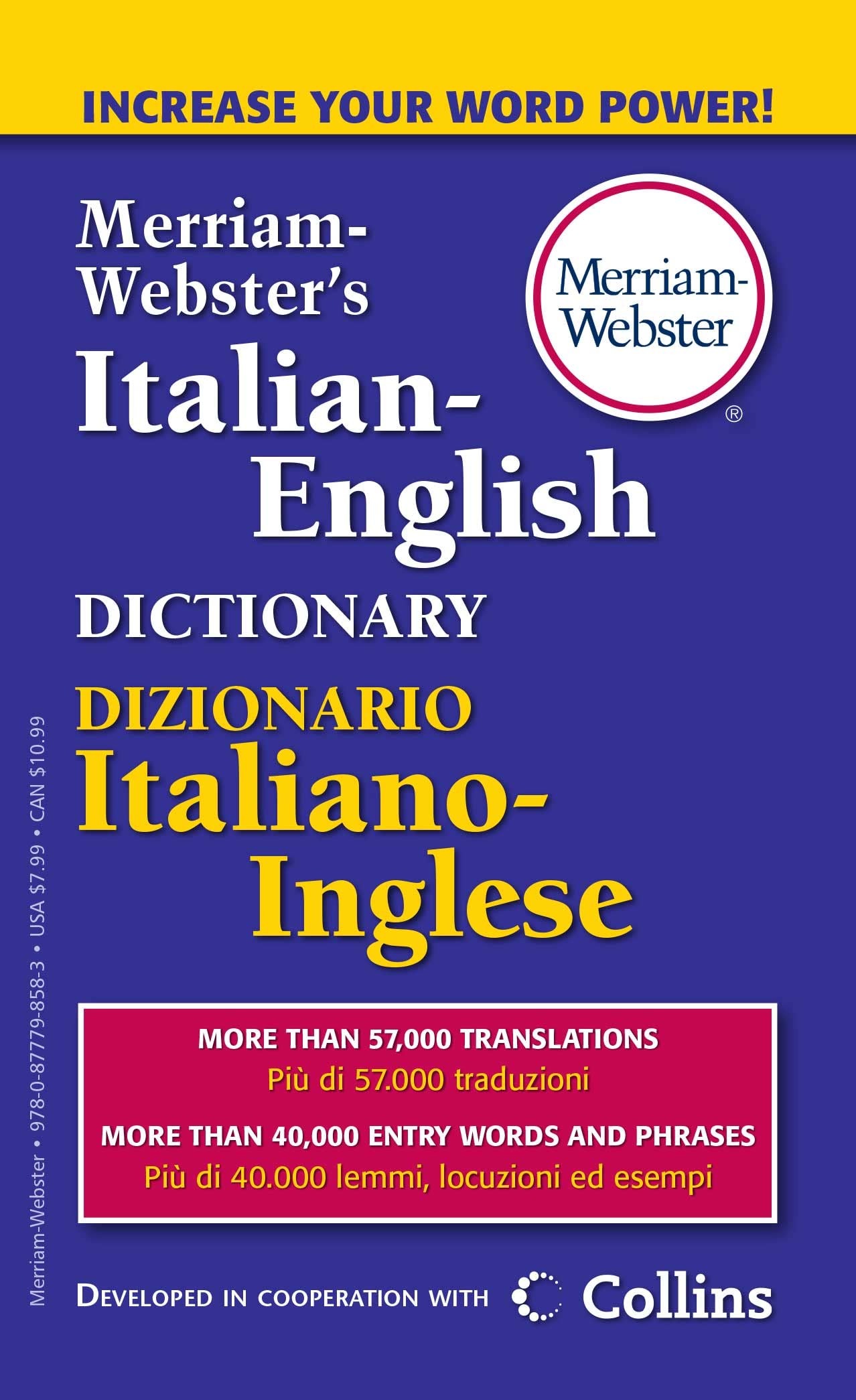 Merriam-Webster's Italian-English Dictionary book