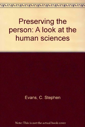 Preserving the person: A look at the human sciences book