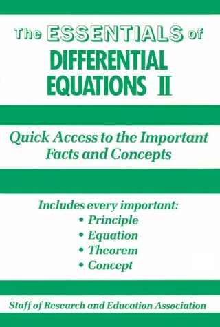 Essentials of Differential Equations, 2 (Essential Series) Mathematics