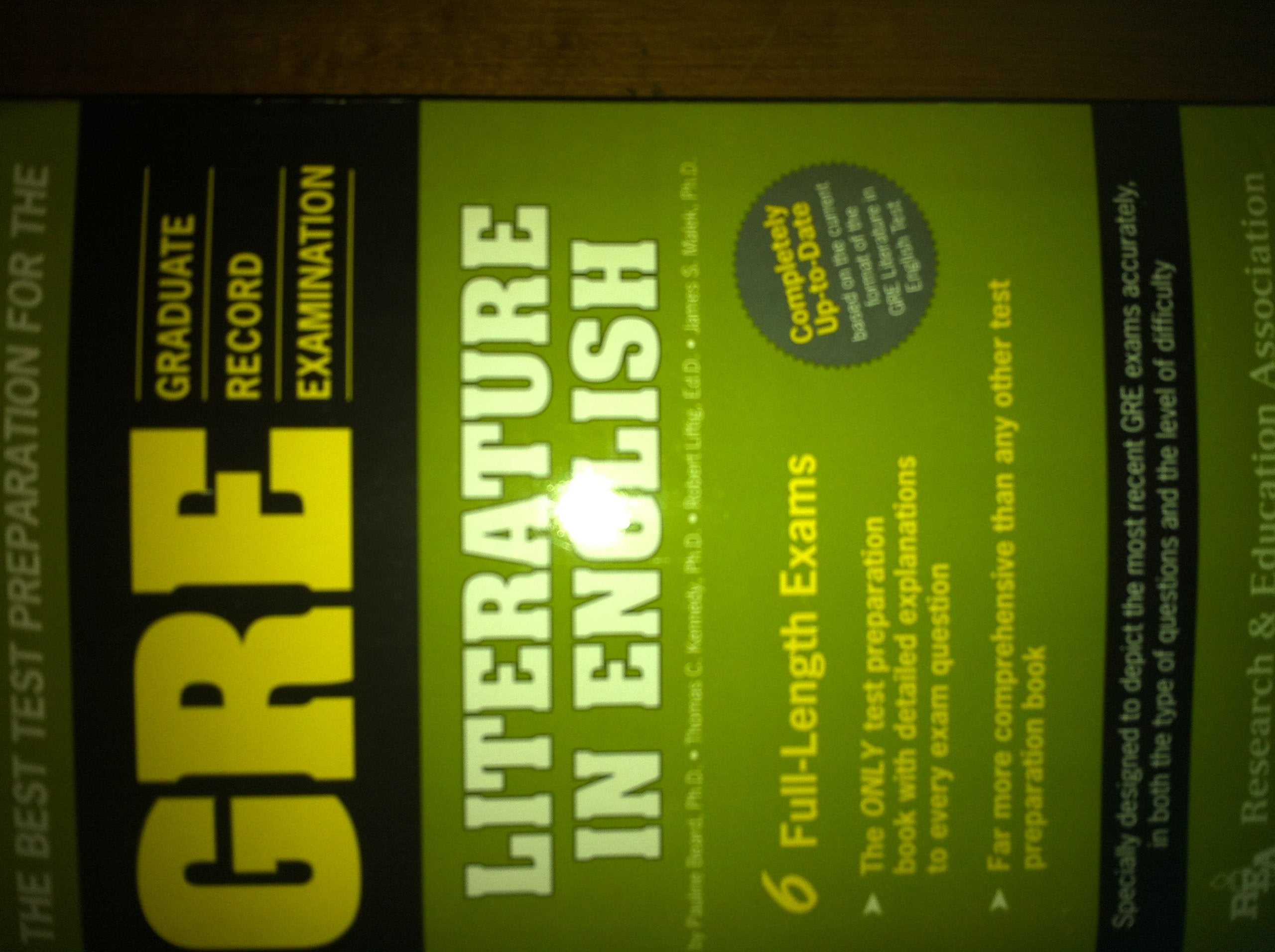 Graduate Record Examination Literature in English (GRE Program S.) Contemporary literature