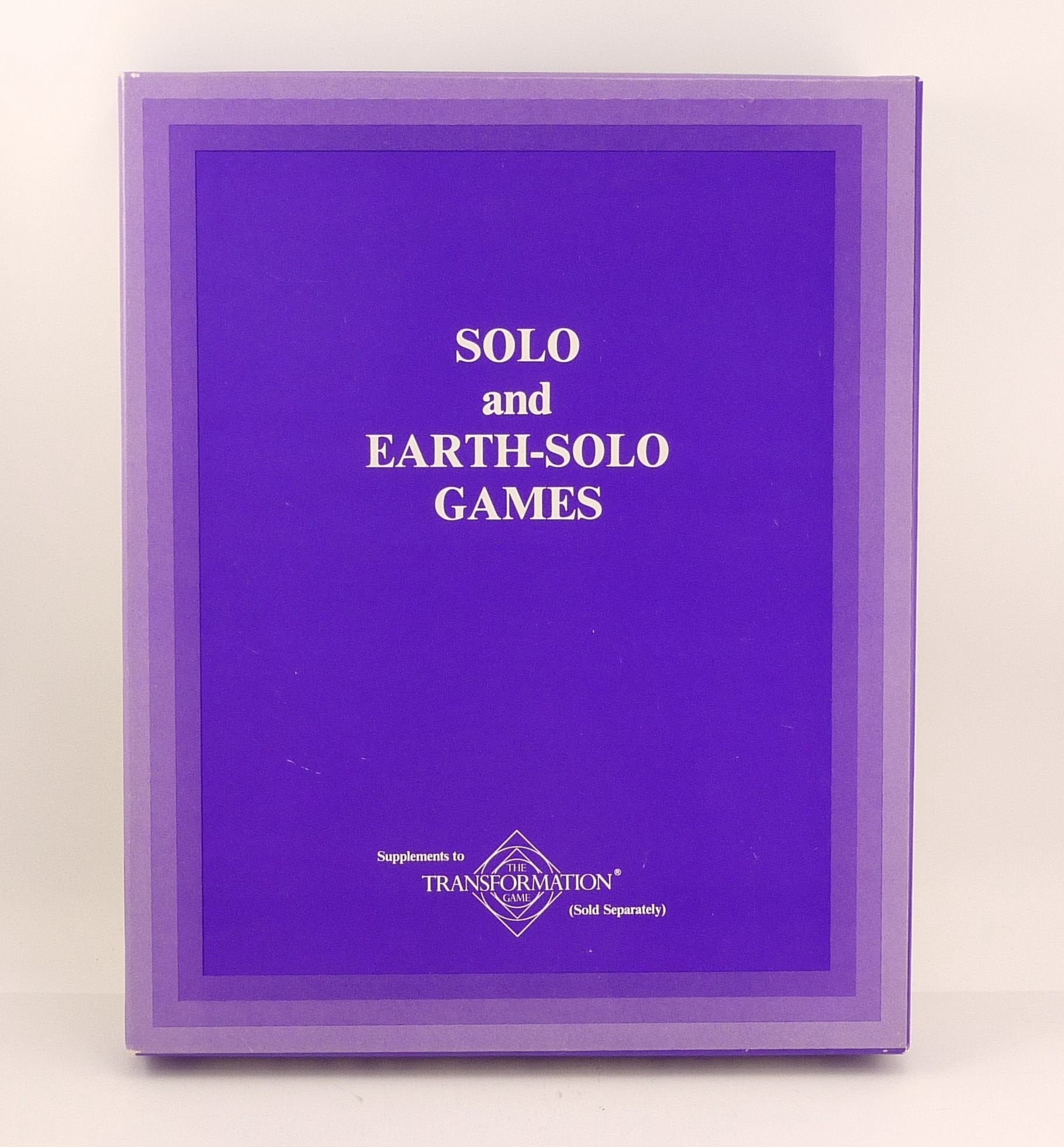 Solo and Earth-Solo Games: Supplements to the Transformation Game Leisure & Fun