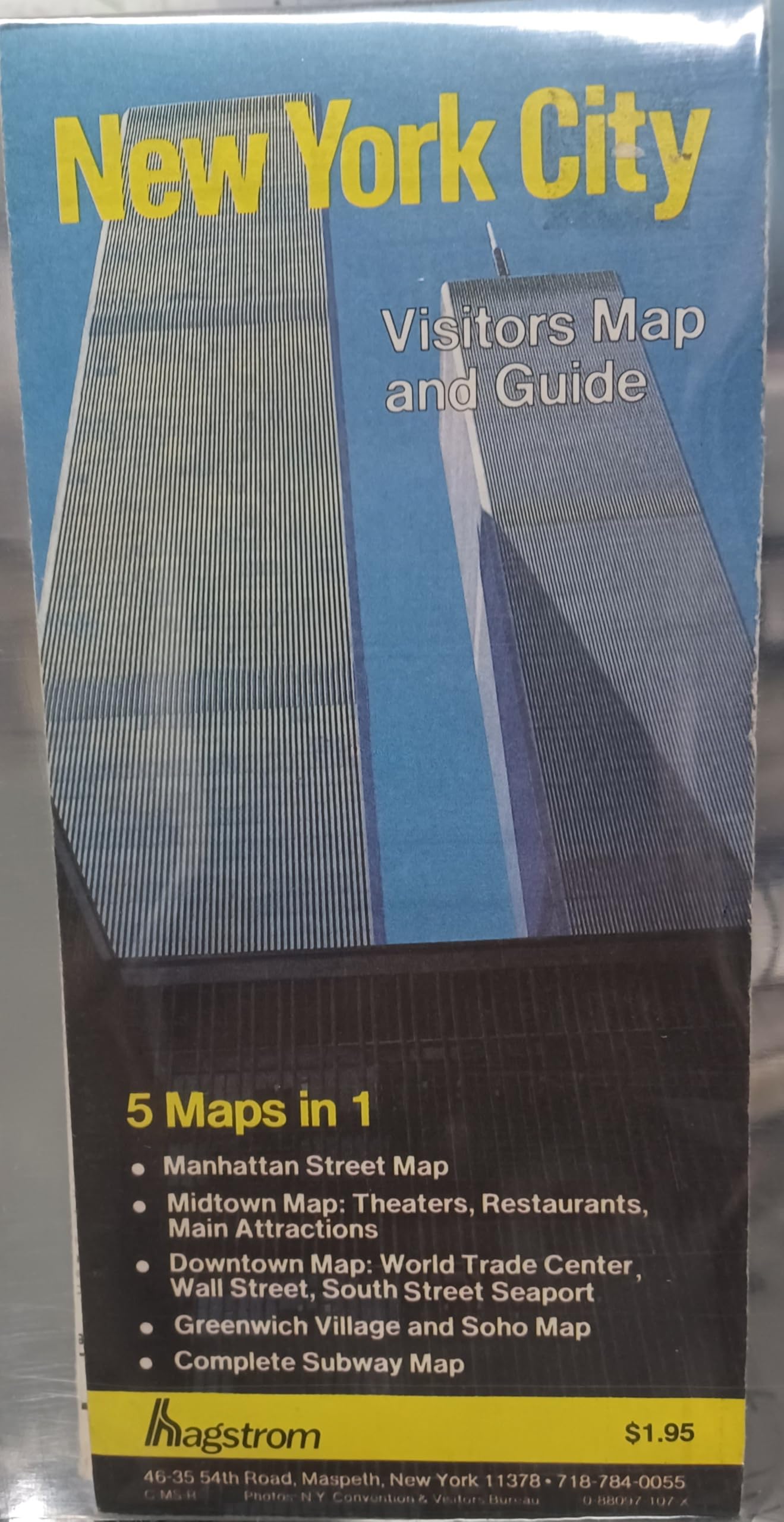 NYC 5-In-1 Souvenir Pocket Map Maps & Plans