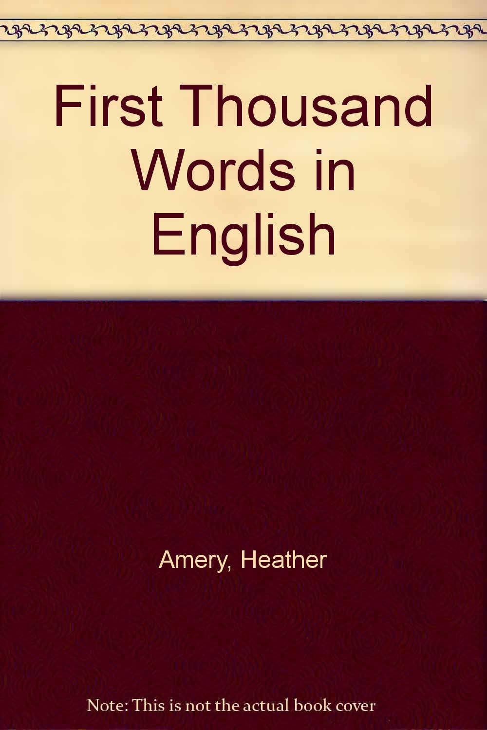 Product Image: First Thousand Words in English