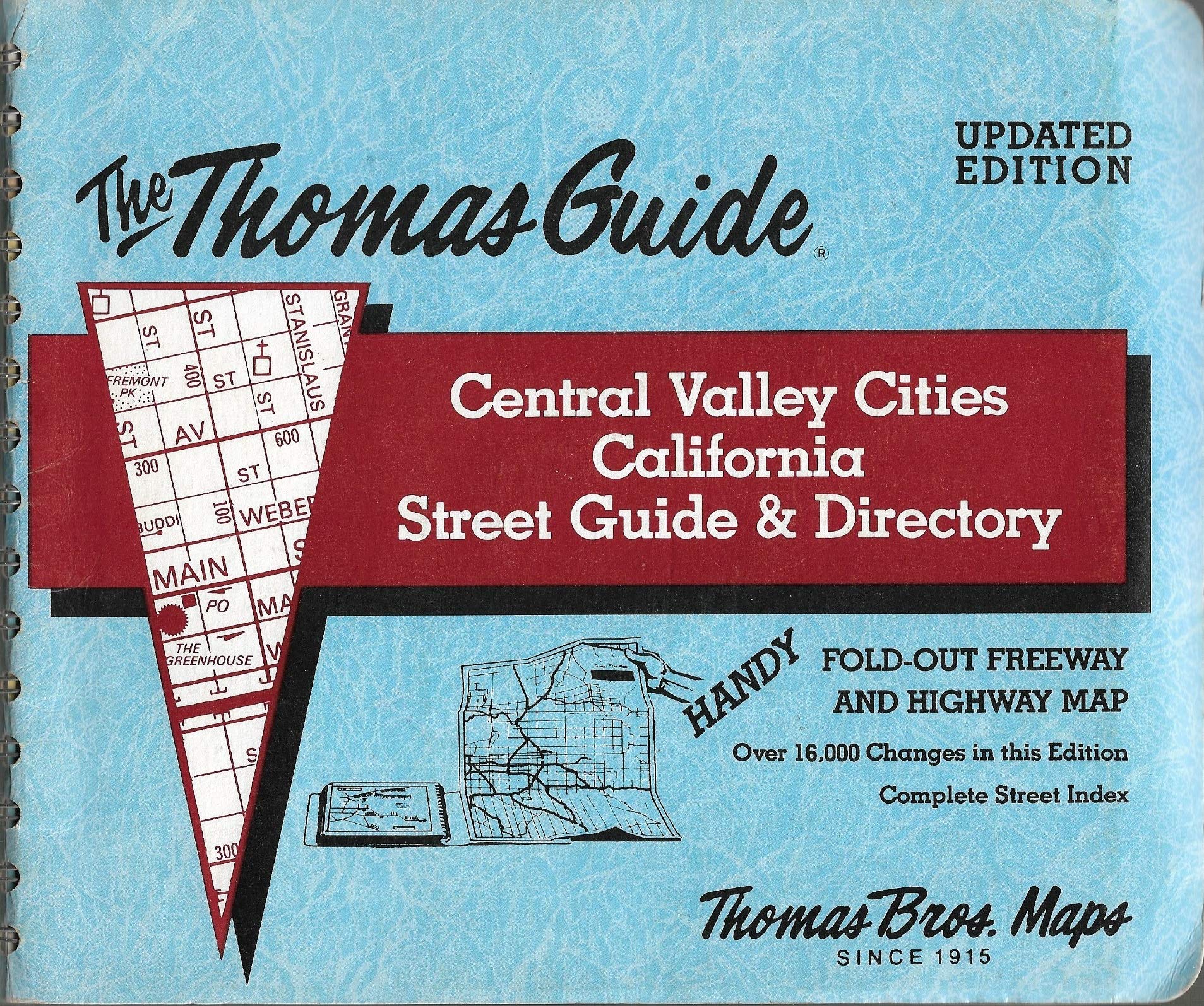 Central Valley cities, California, street guide and directory (Thomas Guides (Maps)) Books