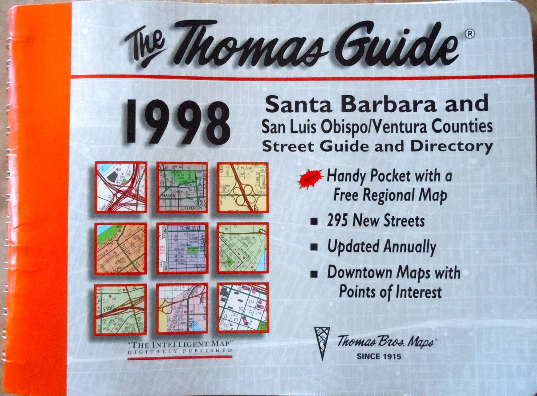 Santa Barbara and San Luis Obispo/Ventura Counties Street Guide and Directory: The Thomas Guide 1998 (Annual) Books