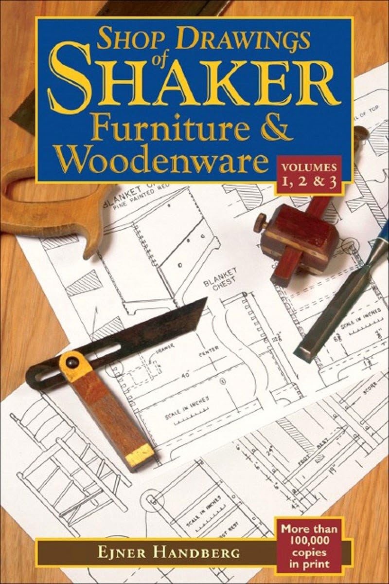 Shop Drawings of Shaker Furniture & Woodenware (Vols, 1, 2 & 3) Film, Art & Culture