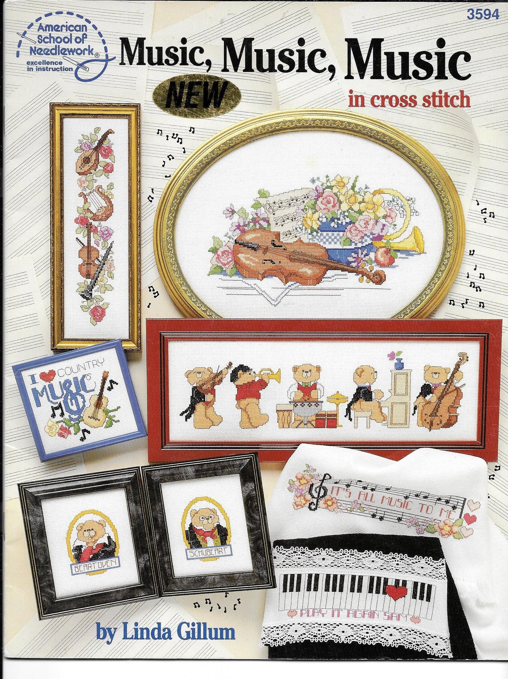 Music, Music, Music in Cross Stitch book