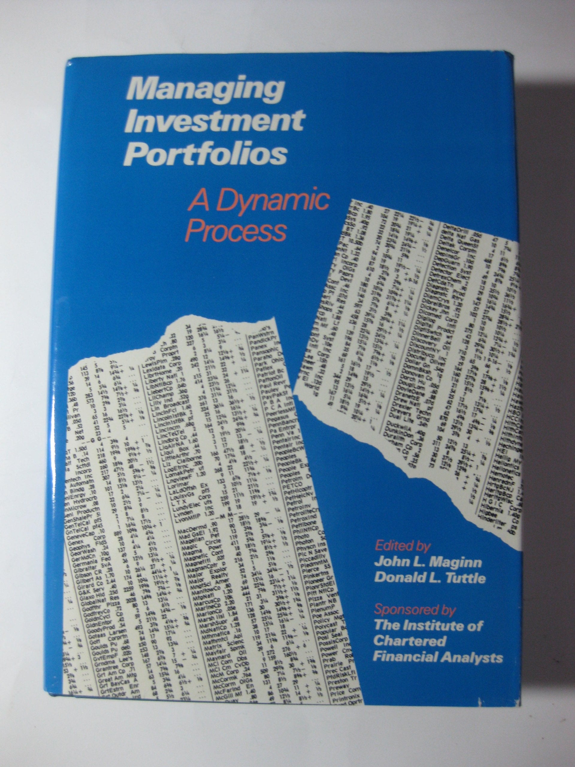 Managing investment portfolios: A dynamic process Books