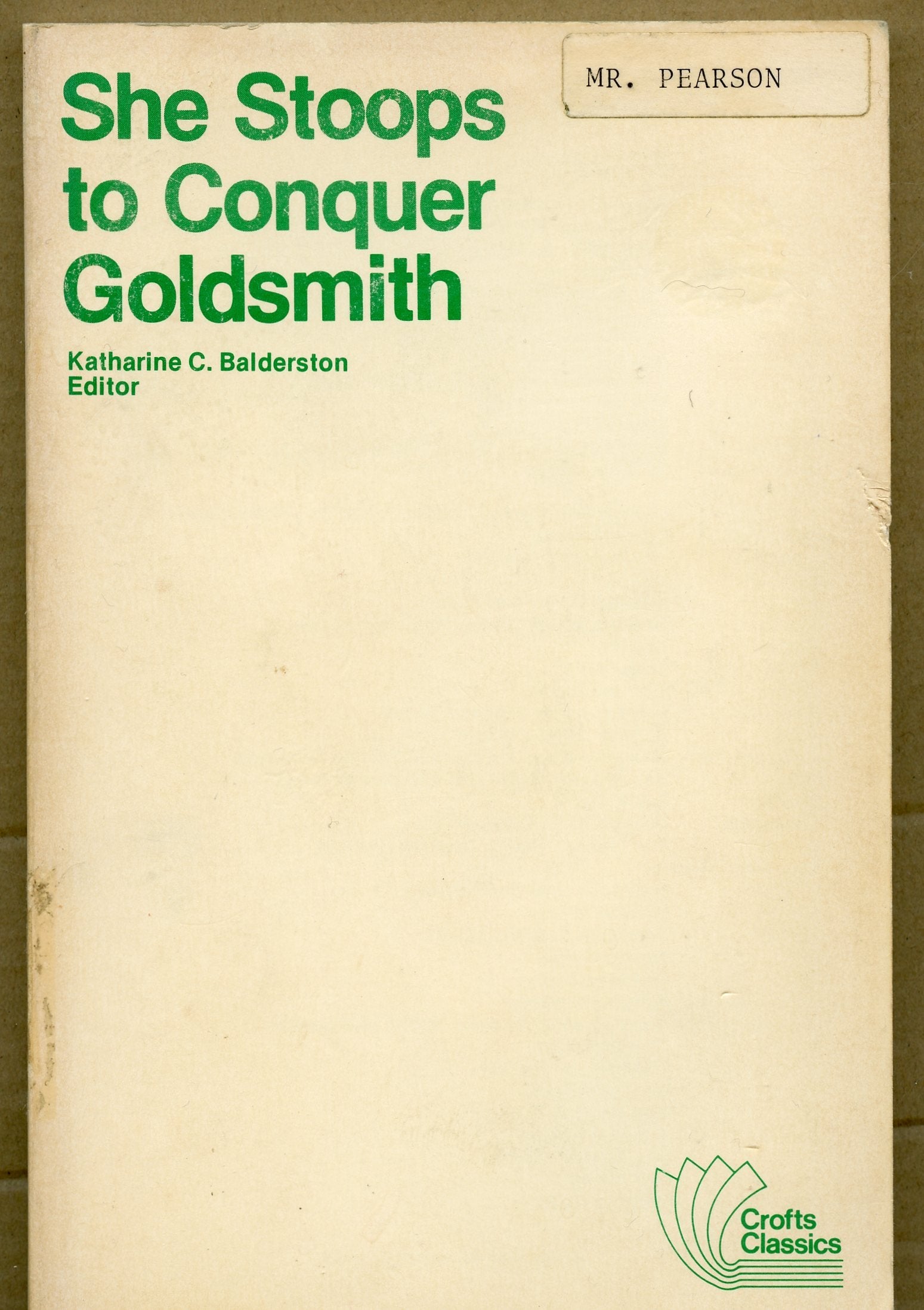 She Stoops to Conquer, Or, the Mistakes of a Night book