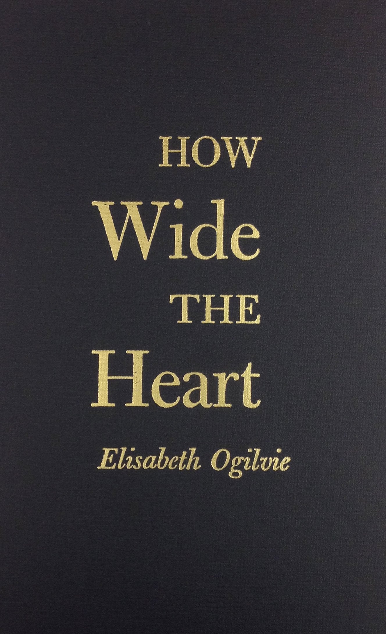 How Wide the Heart Contemporary literature