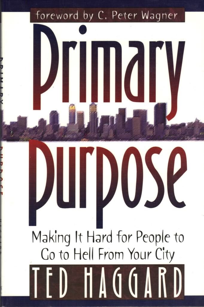 Primary Purpose: Making It Hard for People to Go to Hell from Your City: Making it Hard for People to Go from Hell to Your City Social Sciences