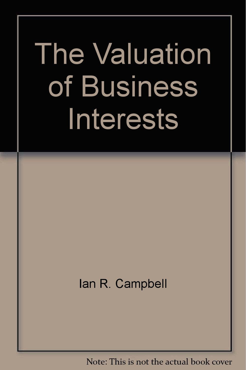 The Valuation of Business Interests Books