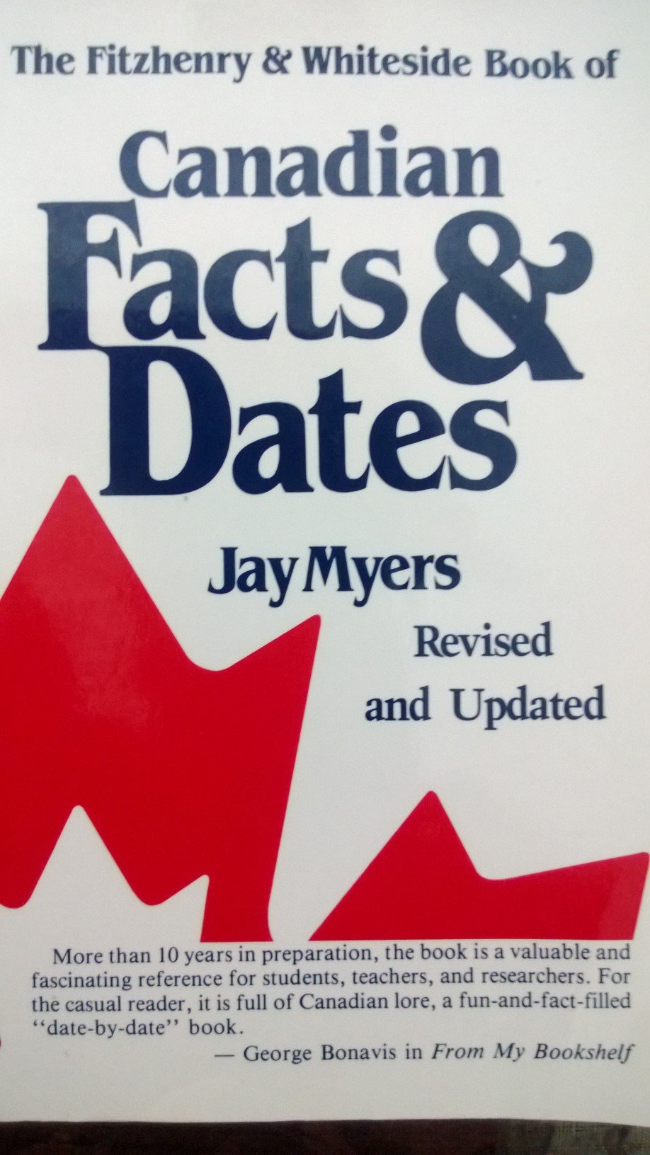 Fitzhenry and Whiteside Book of Canadian Facts and Dates book