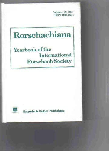 Rorschachiana. Yearbook of the International Rorschach Society Medicine