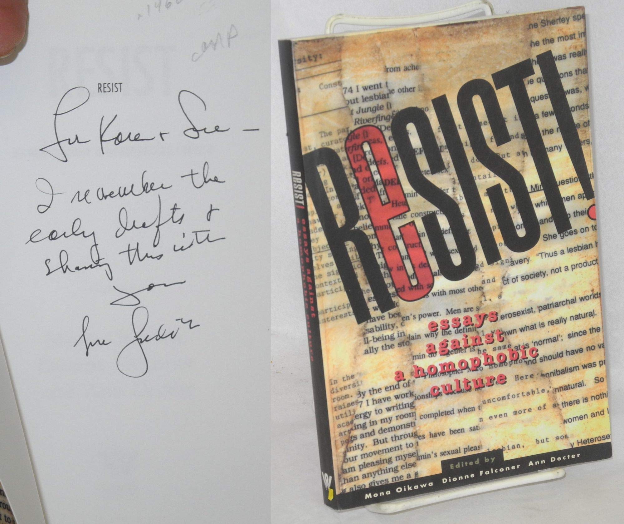 Resist!: Essays Against a Homophobic Culture Books
