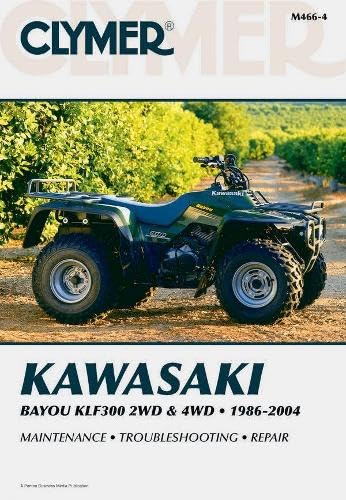 Kawasaki Bayou KLF300 2WD (1986-2004) & 4WD (1989-2004) Service Repair Manual Leisure, Home & Garden