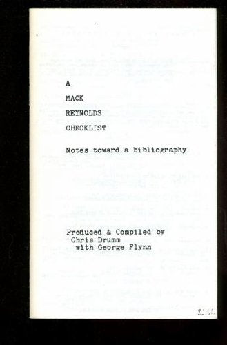 Product Image: A MacK Reynolds Checklist: Notes Toward a Bibliography