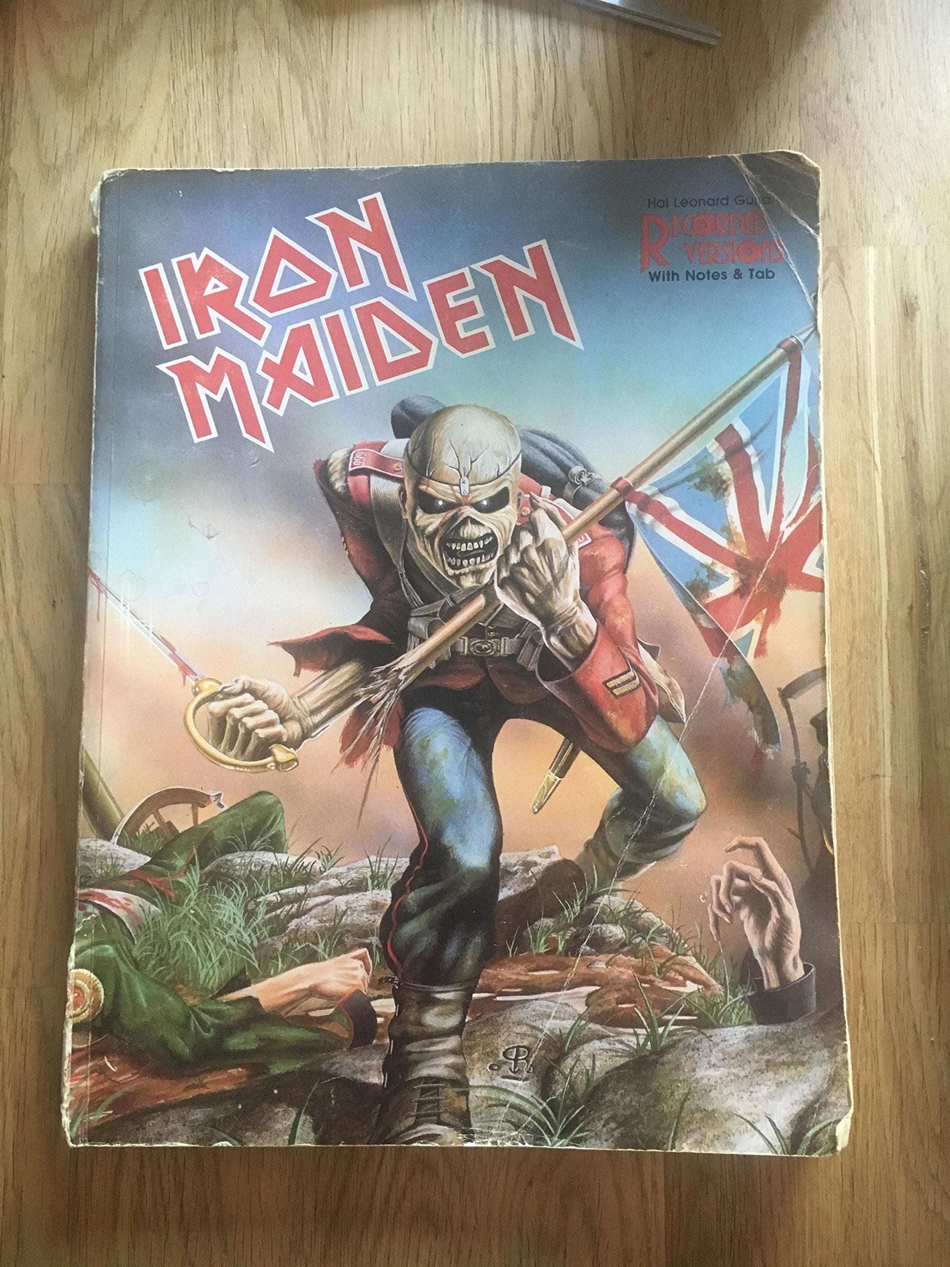 Iron Maiden Guitar Recorded Versions With Tablature - Words and Chords Books