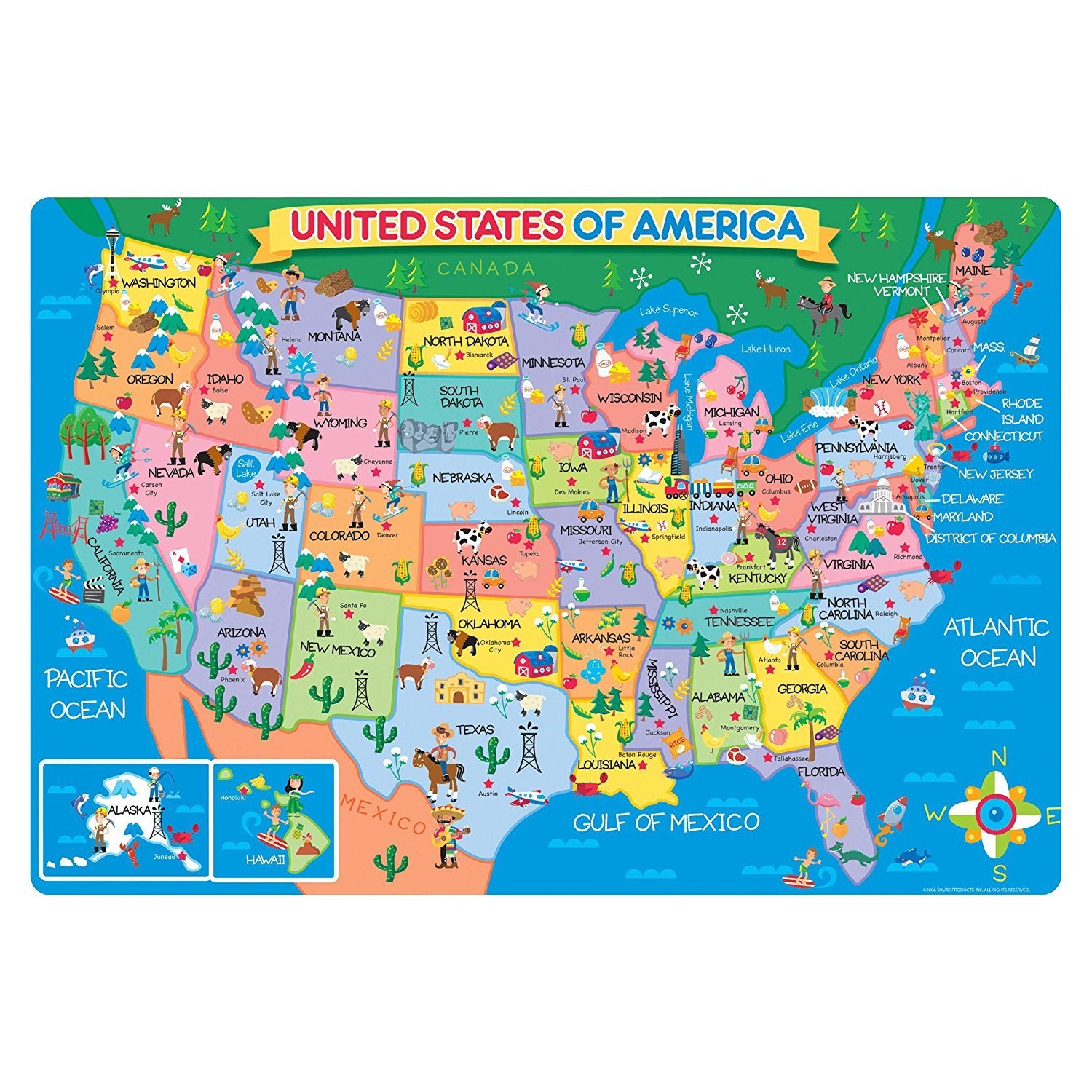 Games, Activities, and Puzzles for Teaching United States Geography Books