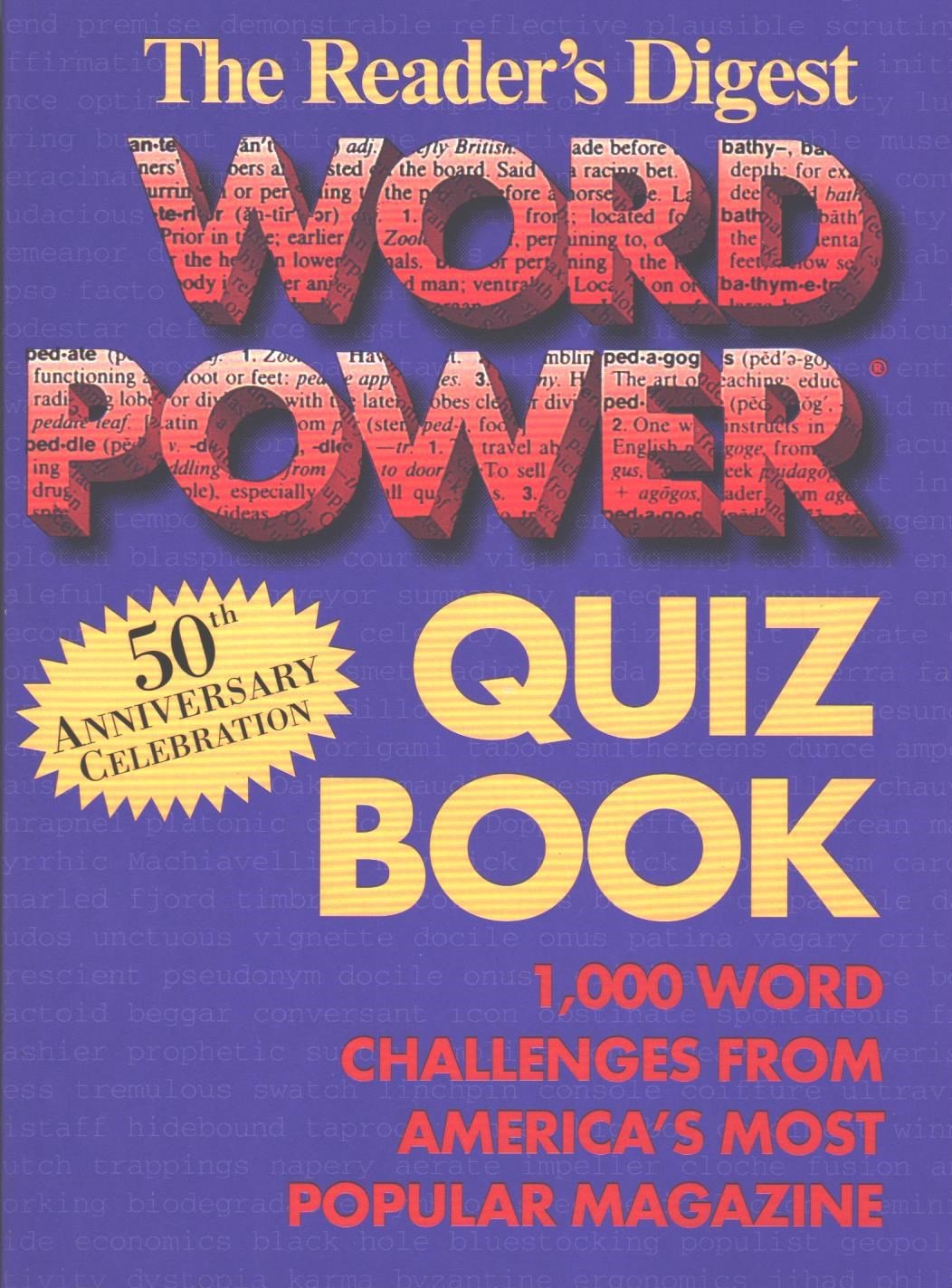 The Reader's Digest Word Power Quiz Book: 1,000 Word Challenges from America's Most Popular Magazine Reference Books