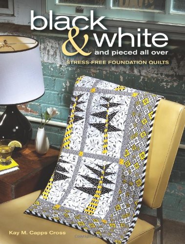 Black & White and Pieced all Over: Stress-free Foundation Quilts Hobbies & Crafts