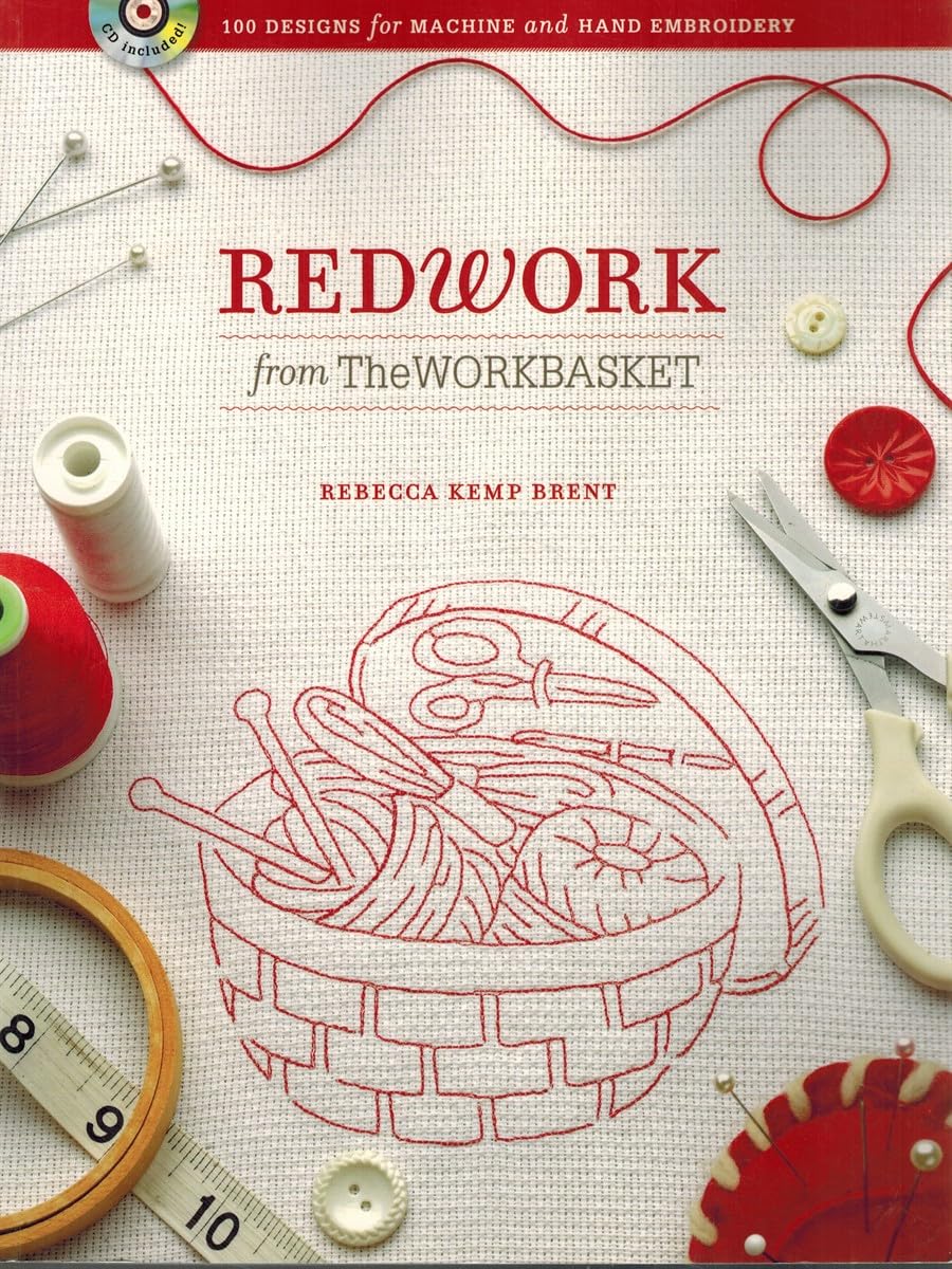 Redwork from the Workbasket: 100 Designs for Machine and Hand Embroidery Hobbies & Crafts