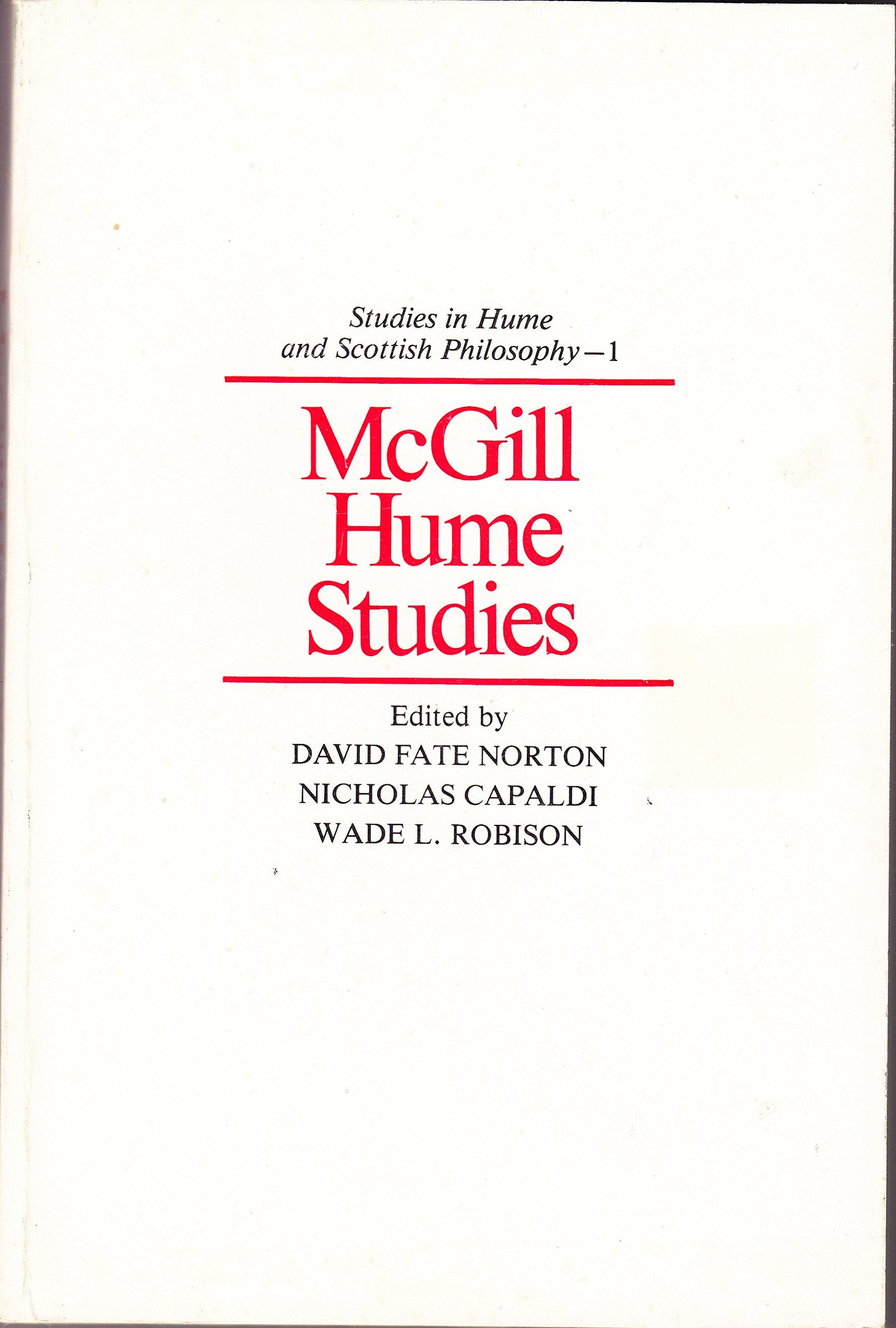 McGill Hume Studies Books