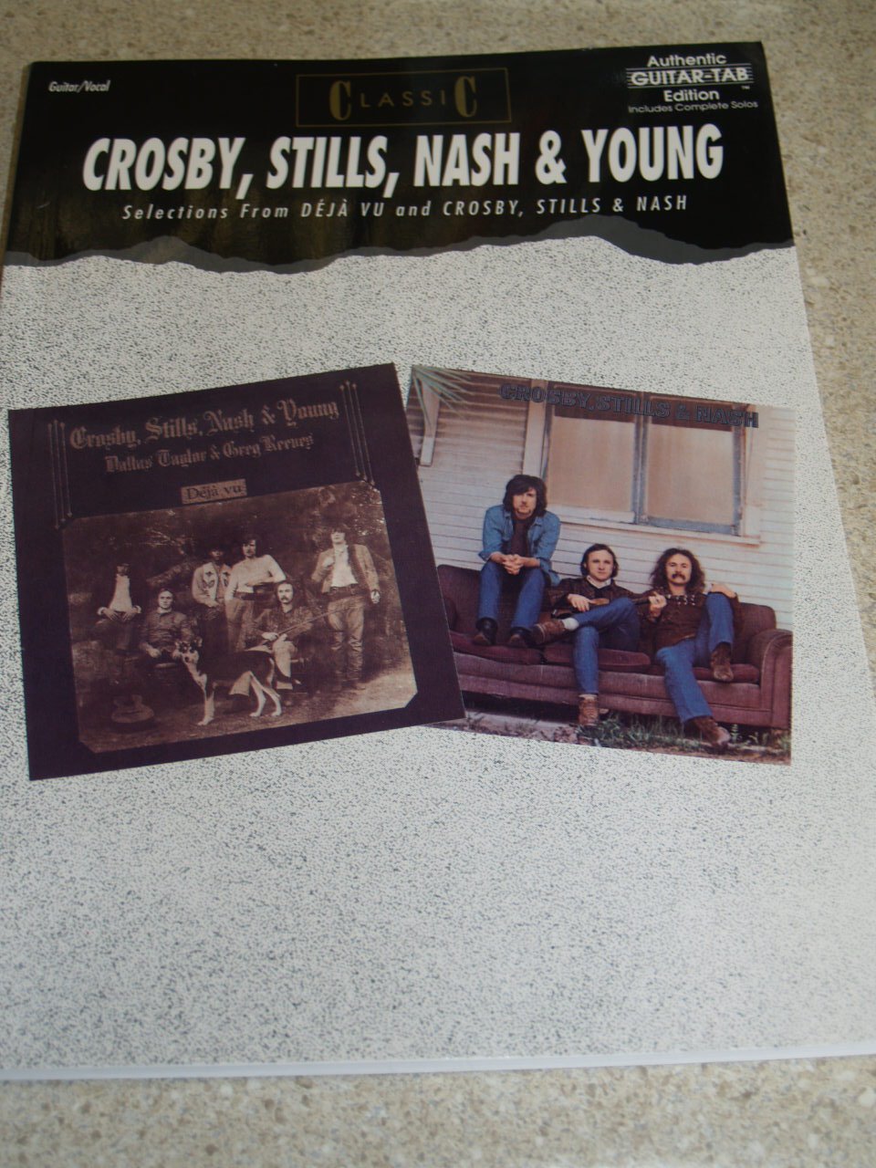 Classic Crosby, Stills, Nash and Young: Classic Selections from Deja Vu and Crosby, Stills and Nash - Authentic Guitar Tab Edition Arts & Music