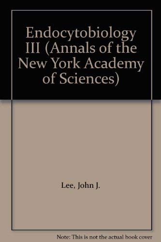 Endocytobiology: Conference Proceedings: 3rd (Annals of the New York Academy of Sciences) book