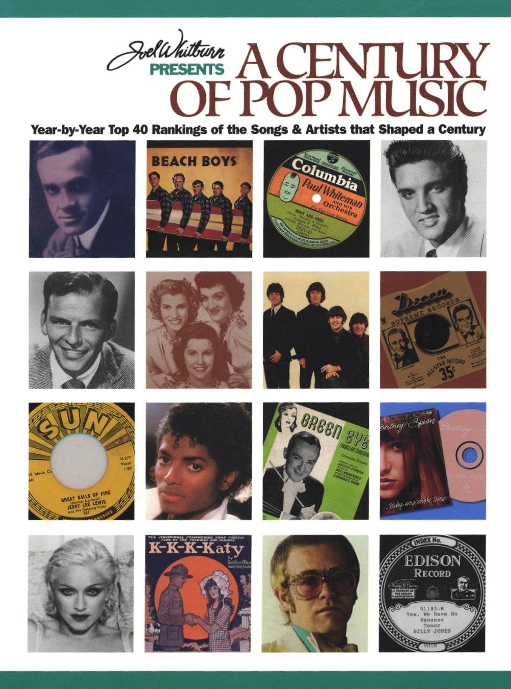 Joel Whitburn Presents a Century of Pop Music: Year-By-Year Top 40 Rankings of the Songs & Artists That Shcped a Century book