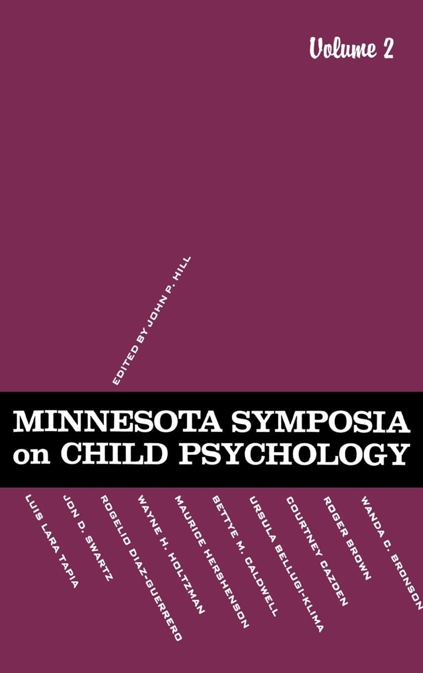 Minnesota Symposia on Child Psychology Psychology