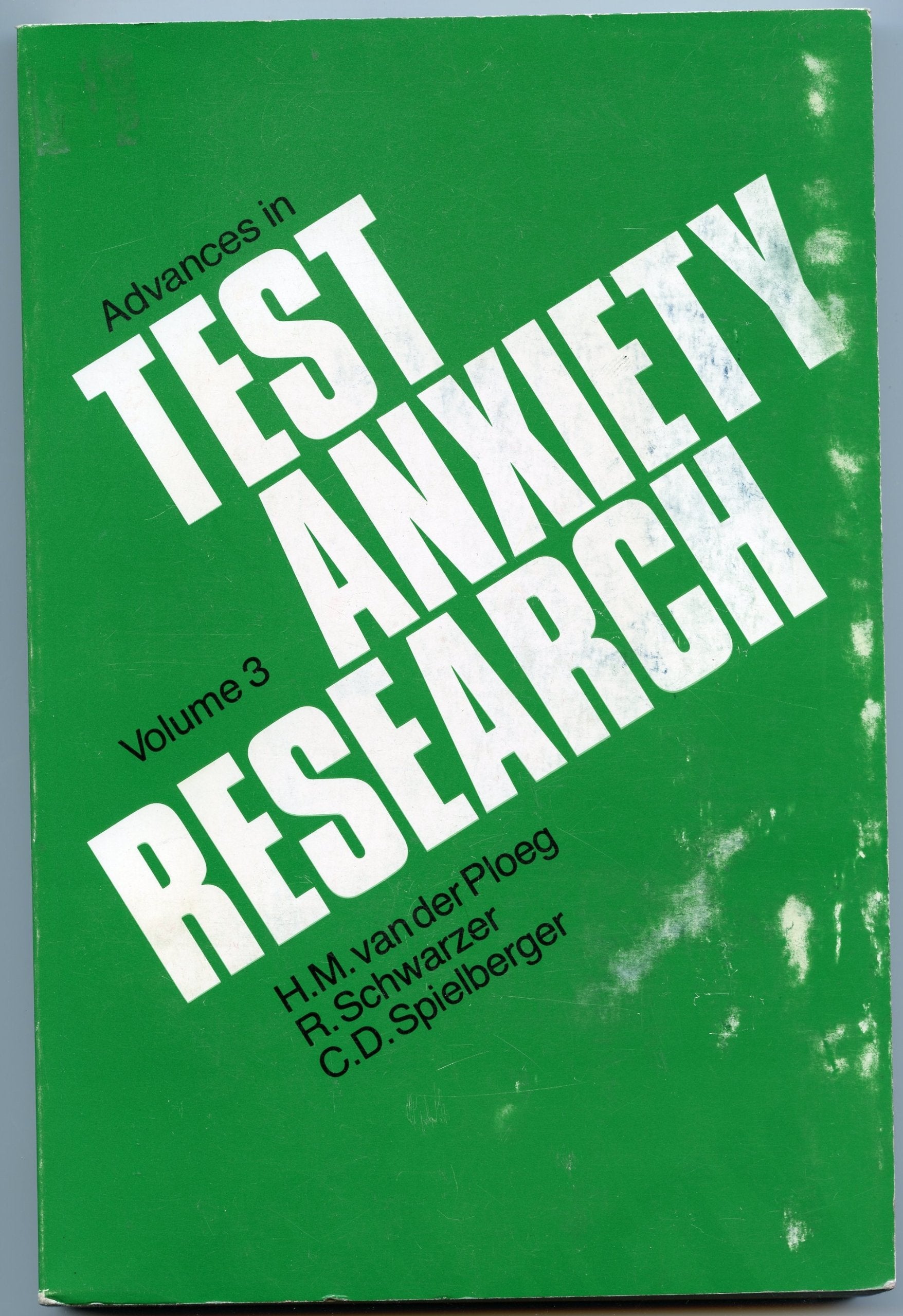 Advances in Test Anxiety Research: 3 Books