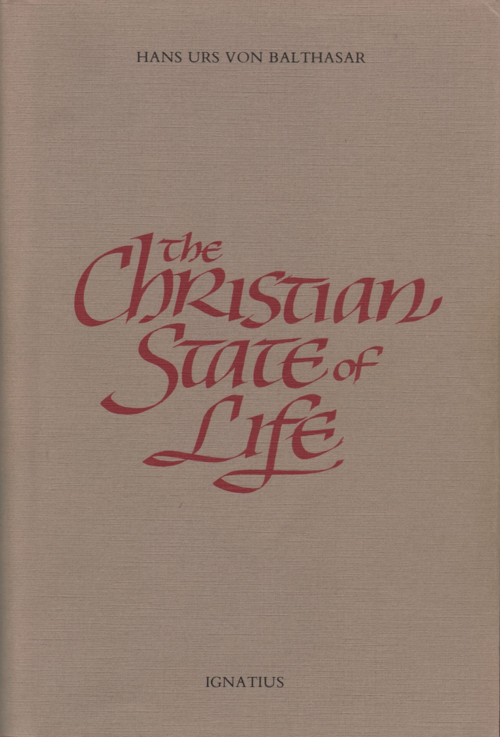 Christian State of Life Religion & Esotericism