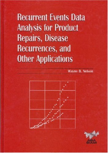 Recurrent Events Data Analysis for Product Repairs, Disease Recurrences, and Other Applicatons Mathematics