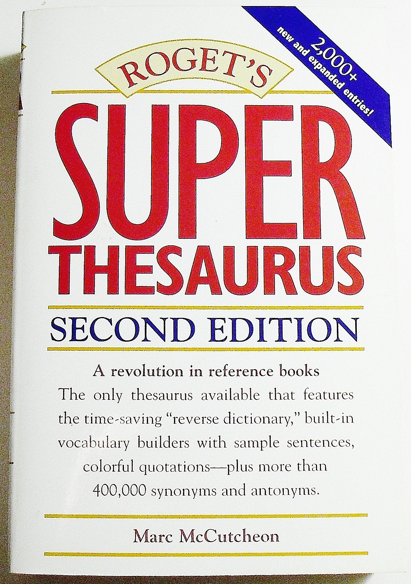 Roget's Super Thesaurus Reference Books