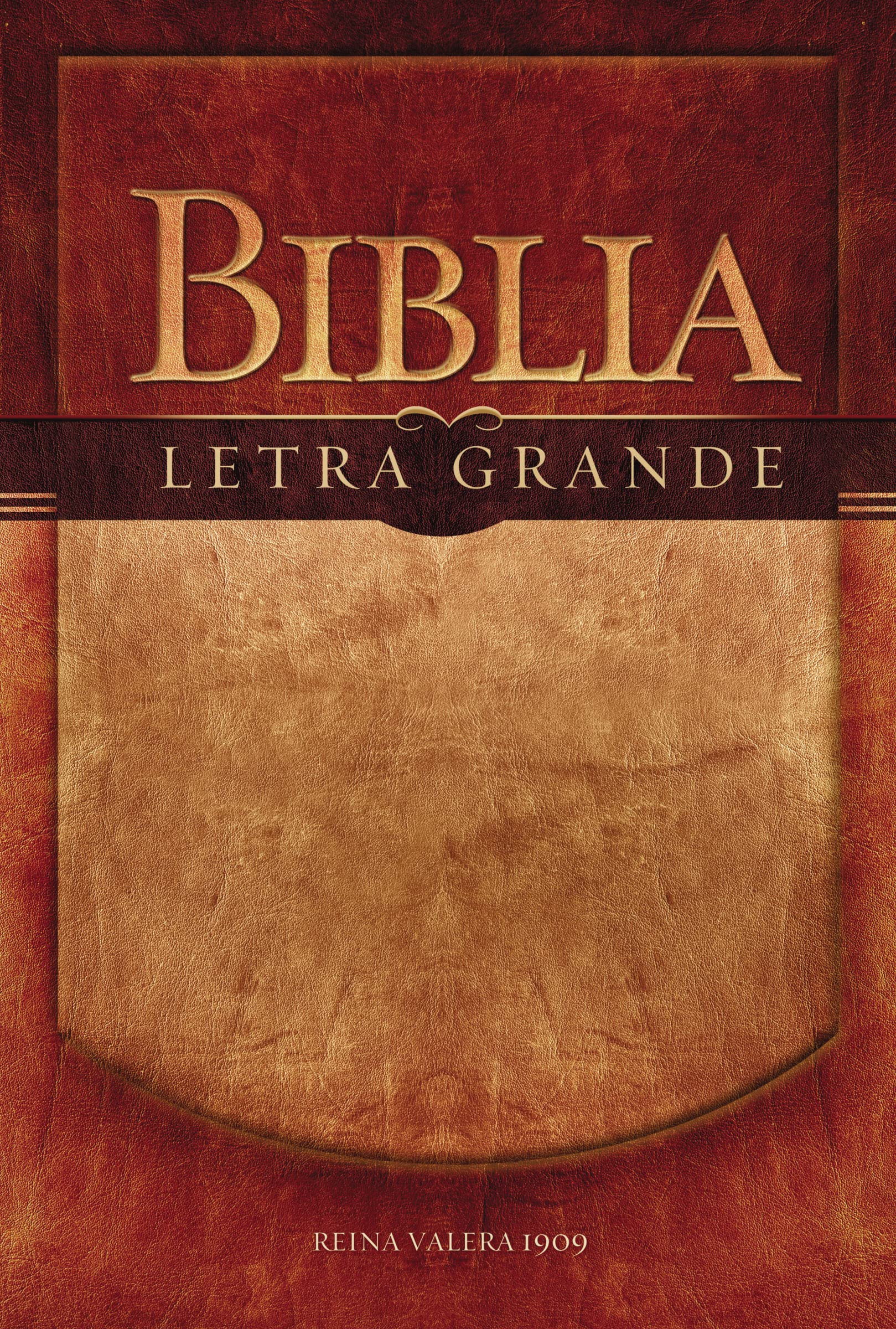 RVR1909, Santa Biblia, Letra grande, Tapa rústica, Palabras de Jesús en rojo book