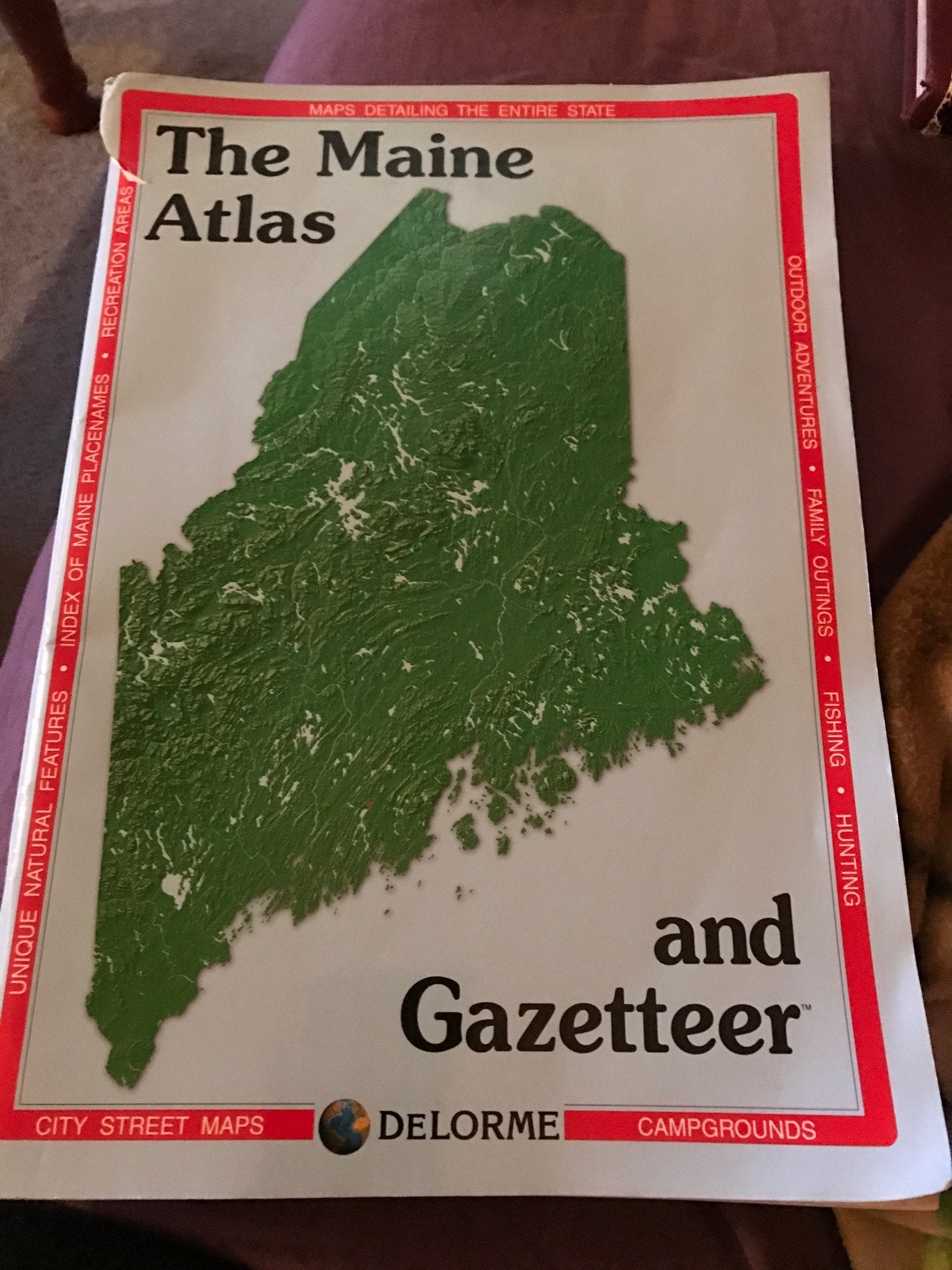 Maine Atlas & Gazetteer book