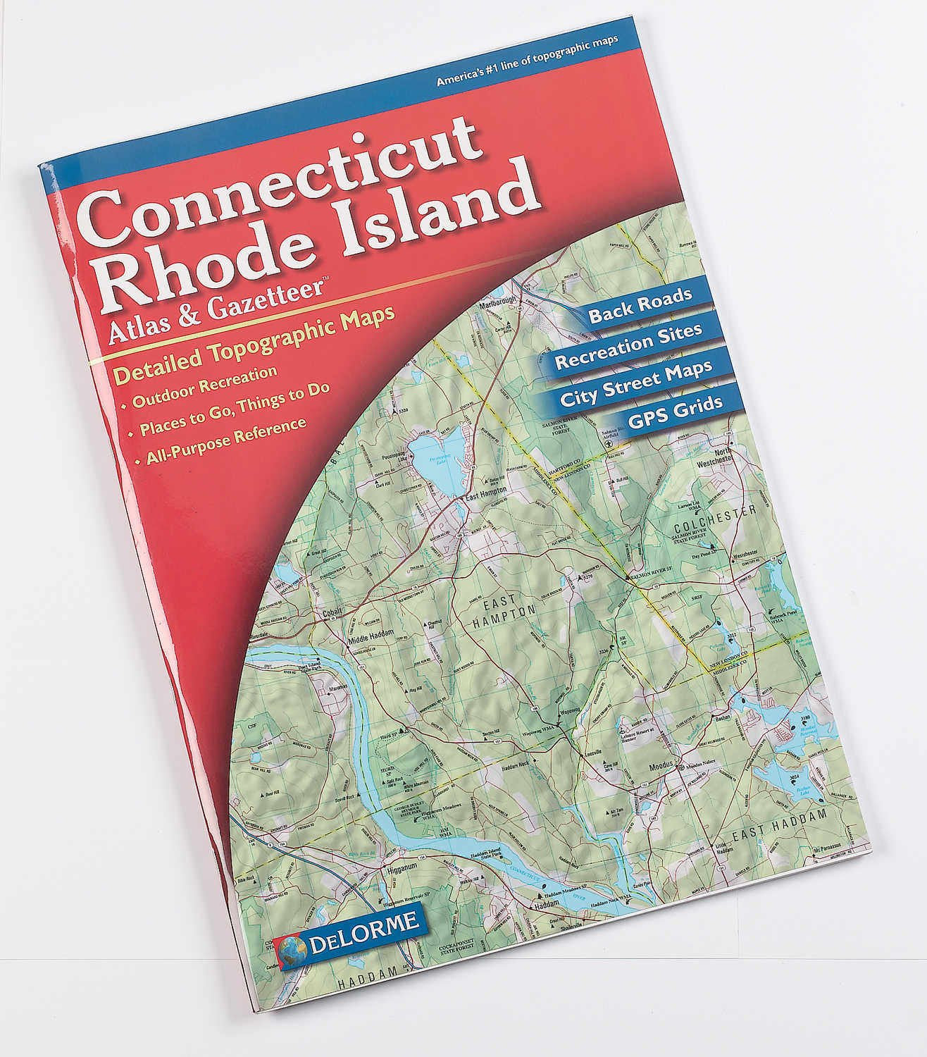 Connecticut Rhode Island Atlas & Gazetteer (Delorme Atlas & Gazetteer) Learning & Reference