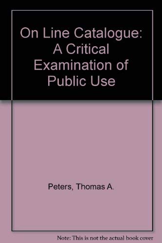 The Online Catalog: A Critical Examination of Public Use Social Sciences