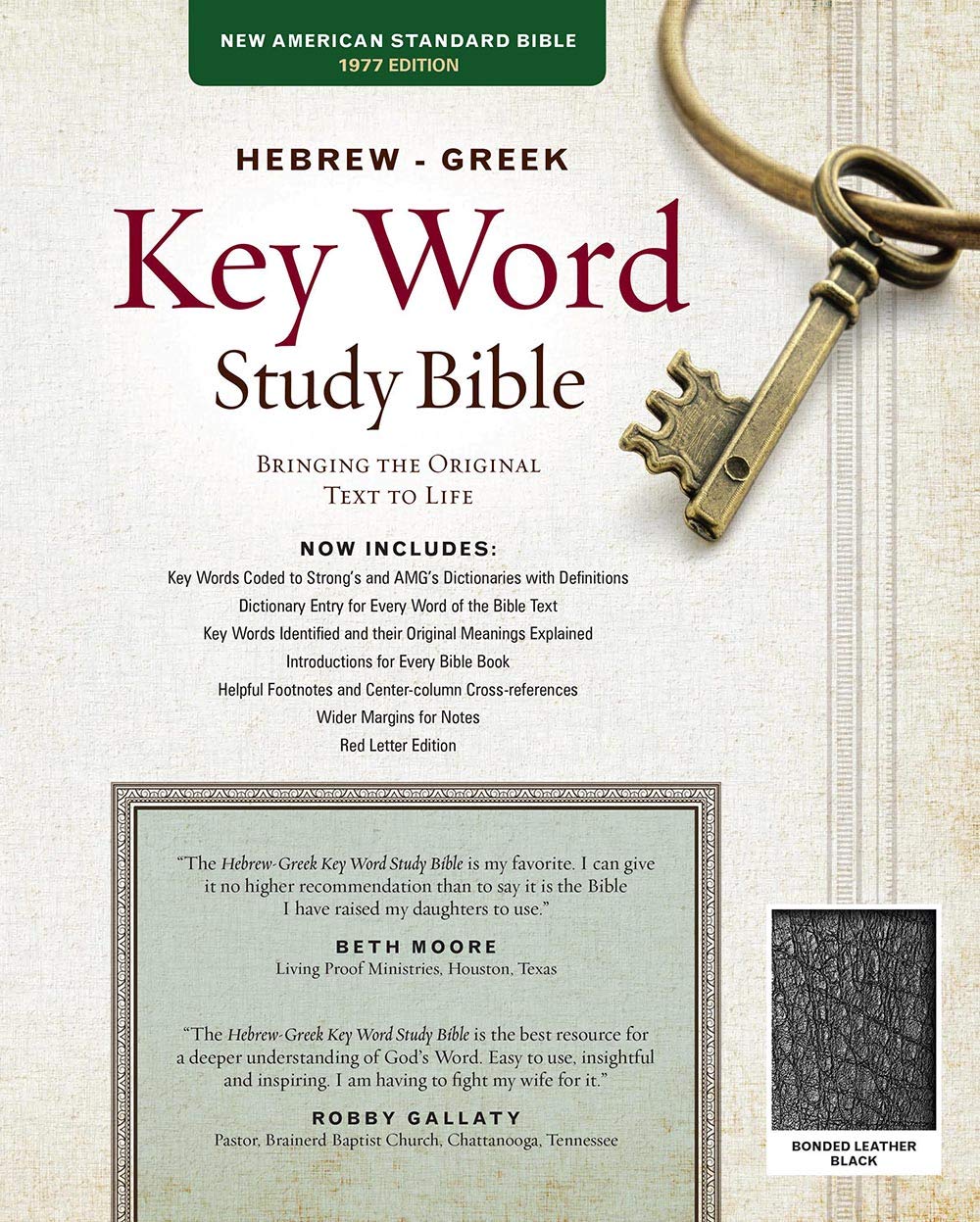 Hebrew-Greek Key Word Study Bible-NASB: Key Insights Into God's Word: New American Standard Black Bonded Wider Margin (Key Word Study Bibles) Film, Art & Culture